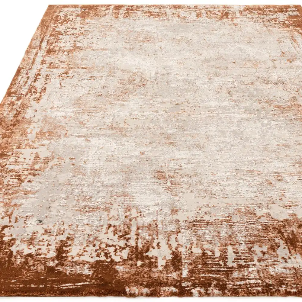 Kuza Border Terracotta Rug - Image 5