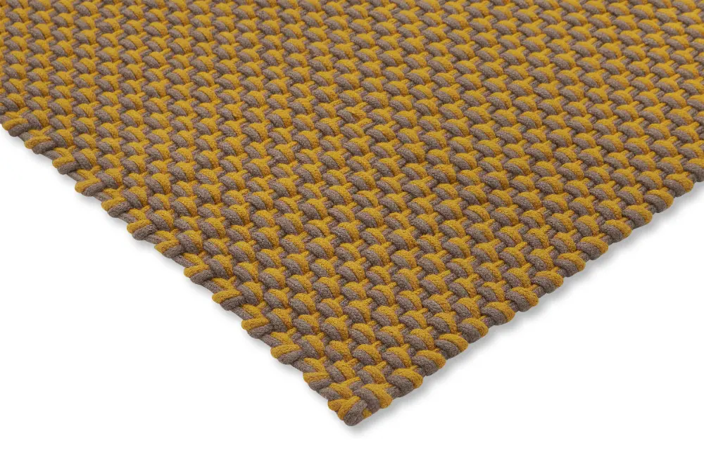 Lace Golden Mustard/Grey Taupe outdoor 497217 Rug - Image 3