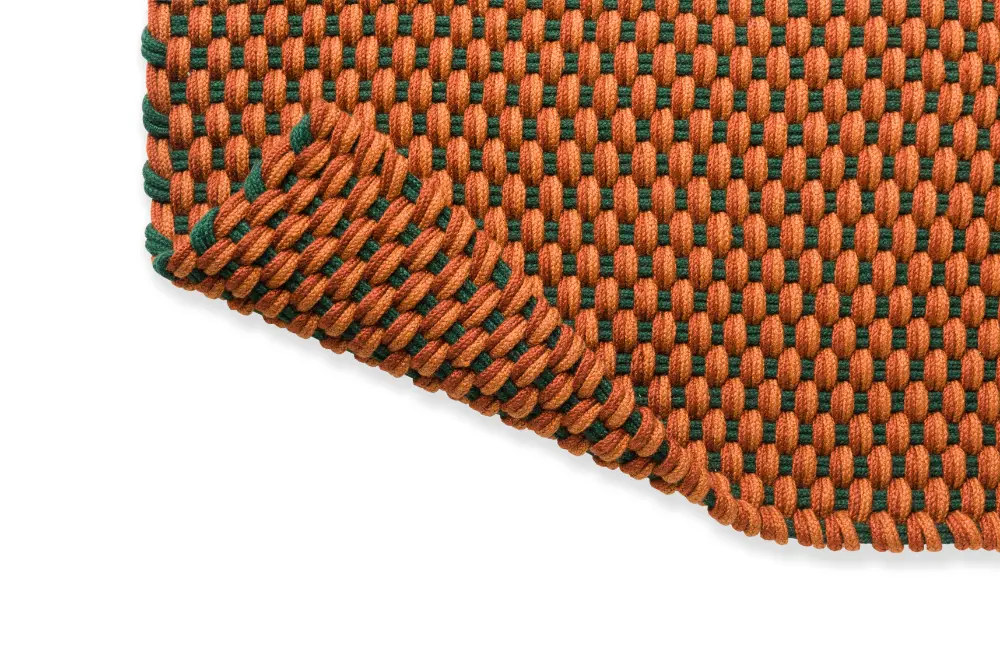 Lace Tri-colore Terra/Rust/Green outdoor 496903 Rug - Image 8