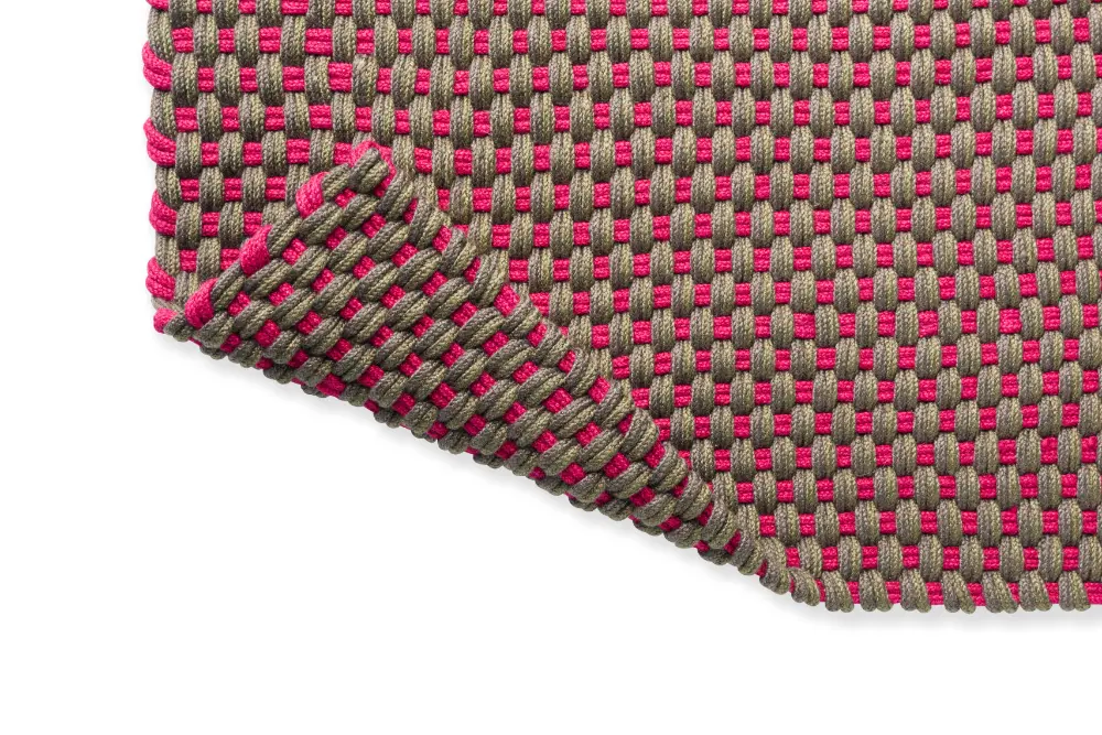 Lace Tri-colore Thyme/Grey/Pink outdoor 496904 Rug - Image 4