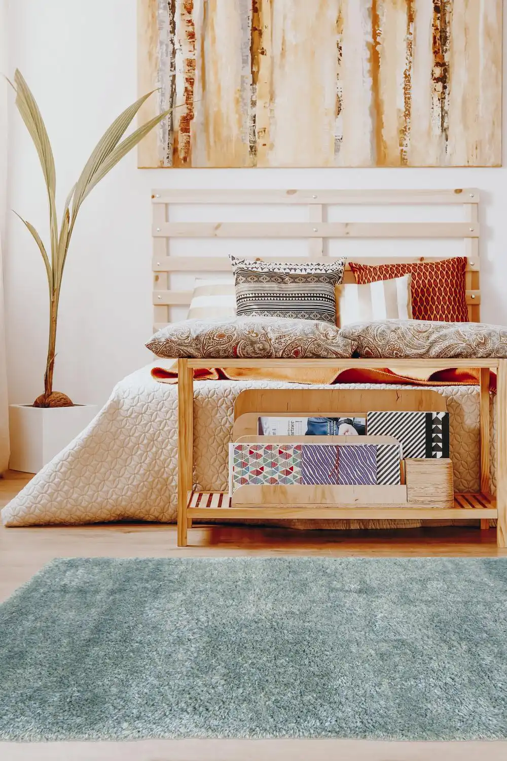 Lagom Duck Egg Rug - Image 2