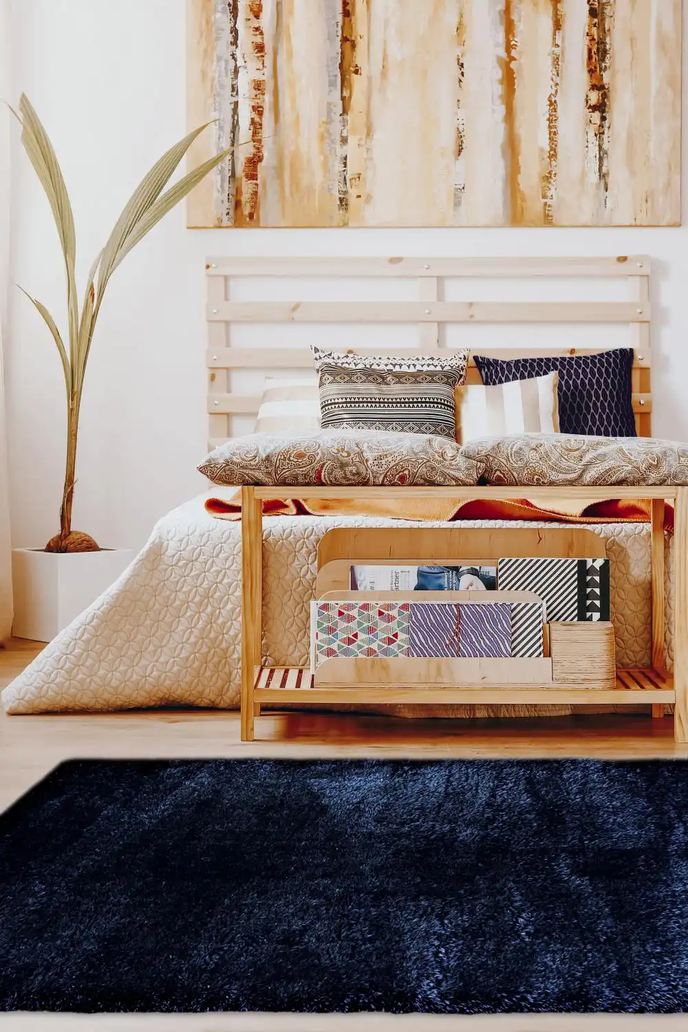 Lagom Navy Rug - Image 2
