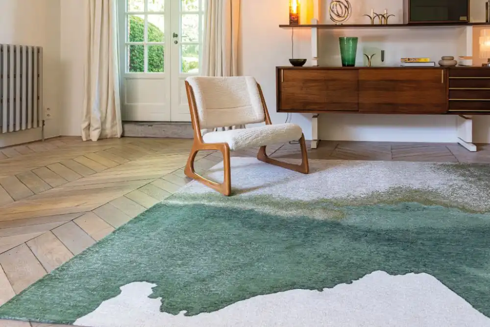 Lagoon 9331 Lagoon Palm Green Washable Rug - Image 2