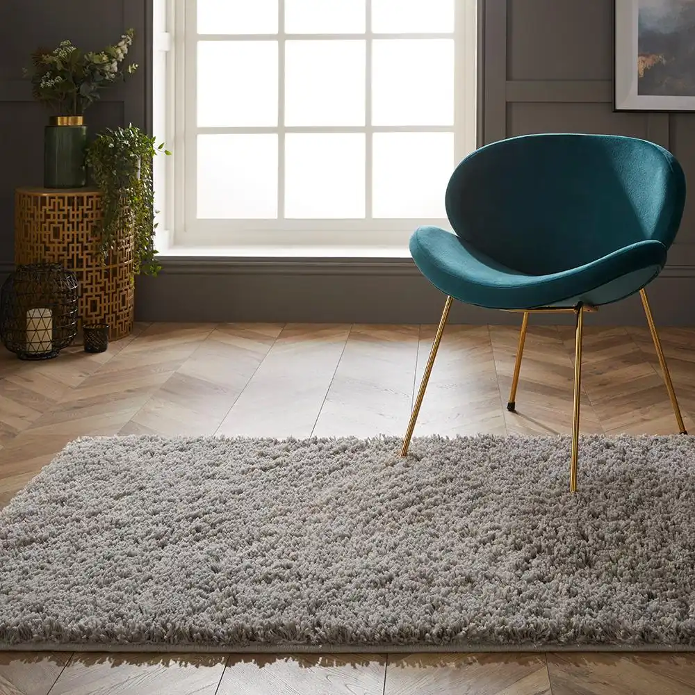 Larissa Shaggy Washable Ghost Grey Rug