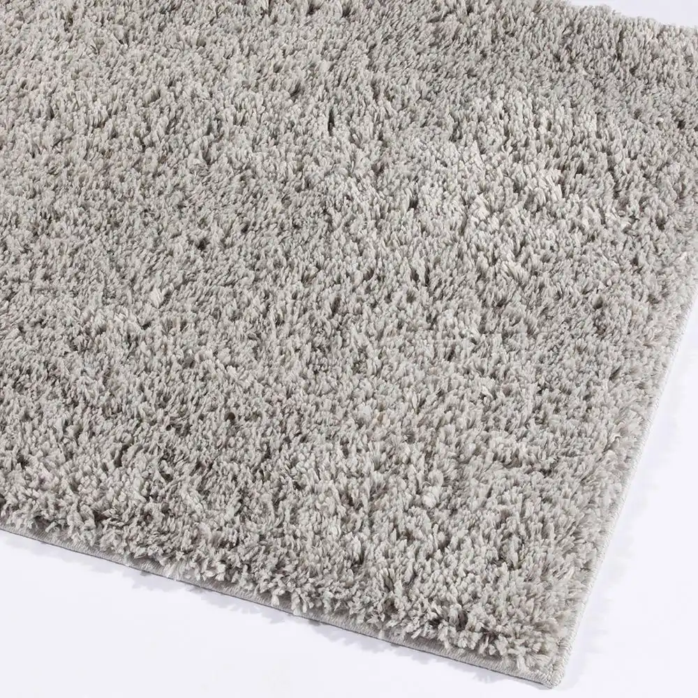 Larissa Shaggy Washable Ghost Grey Rug - Image 2