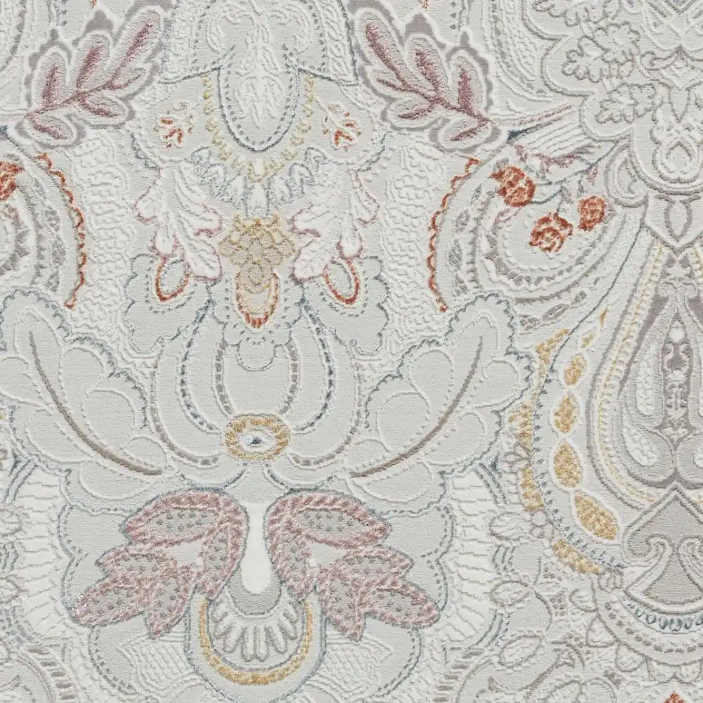 Laurence Llewelyn-Bowen Damask Pearl Rug - Image 7