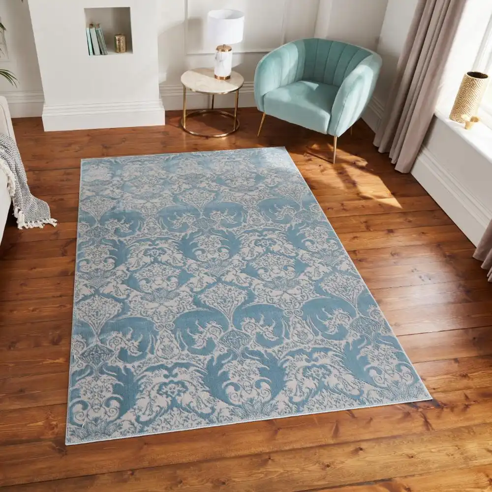 Laurence Llewelyn-Bowen Imperial Blue Rug - Image 3