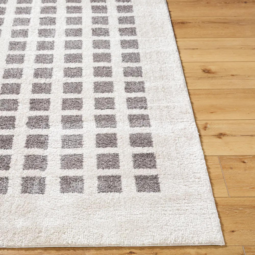 Laurine Machine Washable Modern Shaggy Charcoal Rug - Image 4