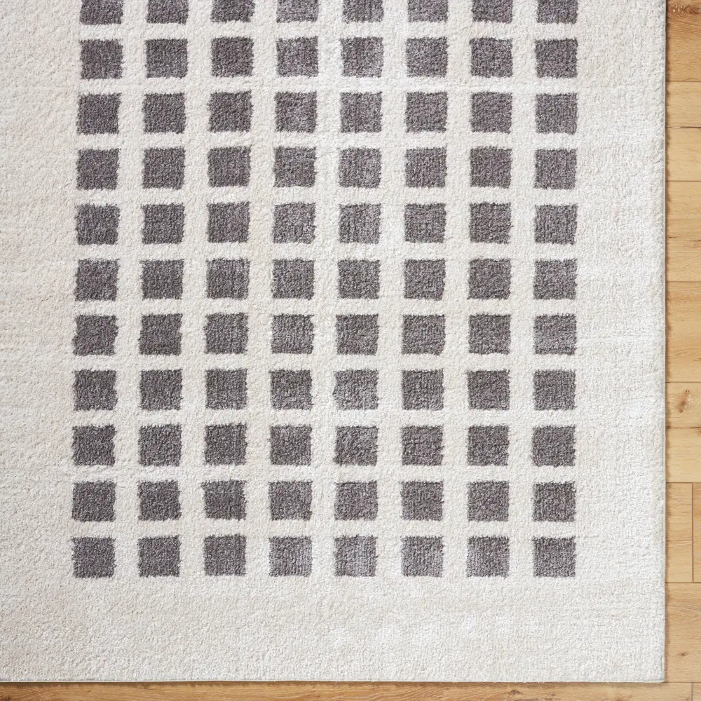 Laurine Machine Washable Modern Shaggy Charcoal Rug - Image 6