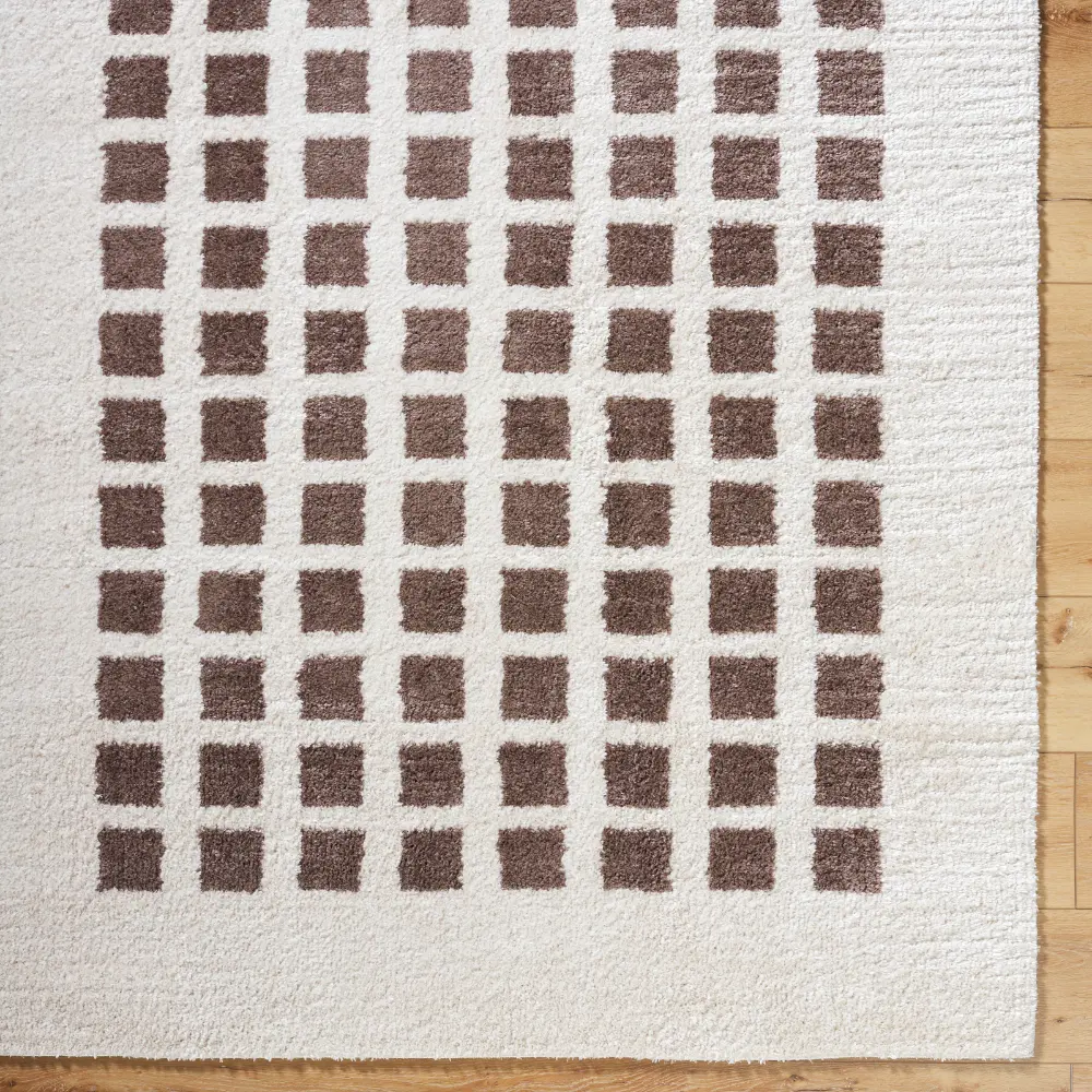 Laurine Machine Washable Modern Shaggy Dark Brown Rug - Image 4