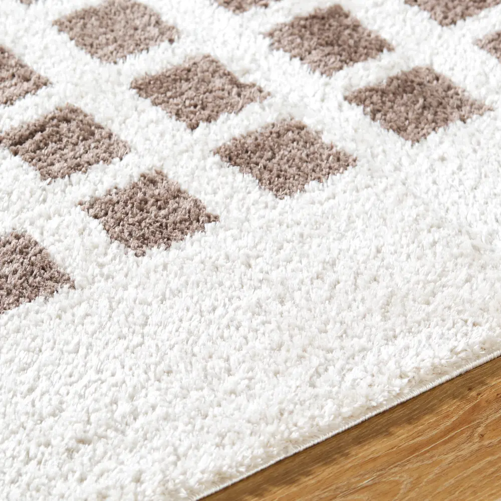 Laurine Machine Washable Modern Shaggy Dark Brown Rug - Image 5