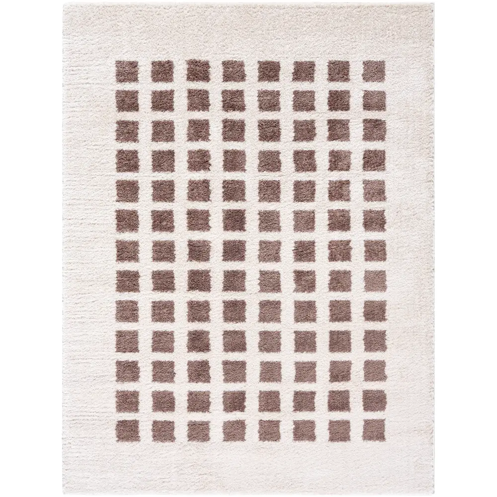 Laurine Machine Washable Modern Shaggy Dark Brown Rug - Image 6