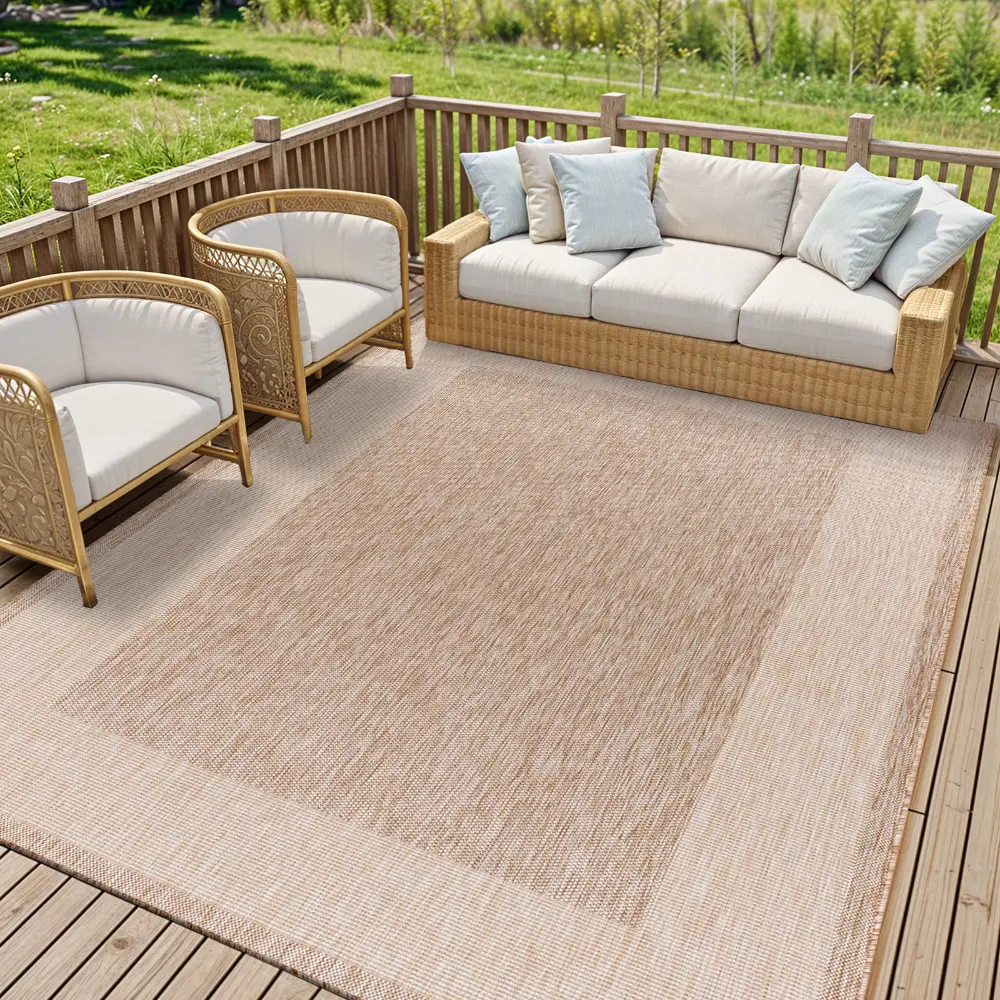 Layla In- & Outdoor Cottage Jute-Look Brown Rug - Image 5