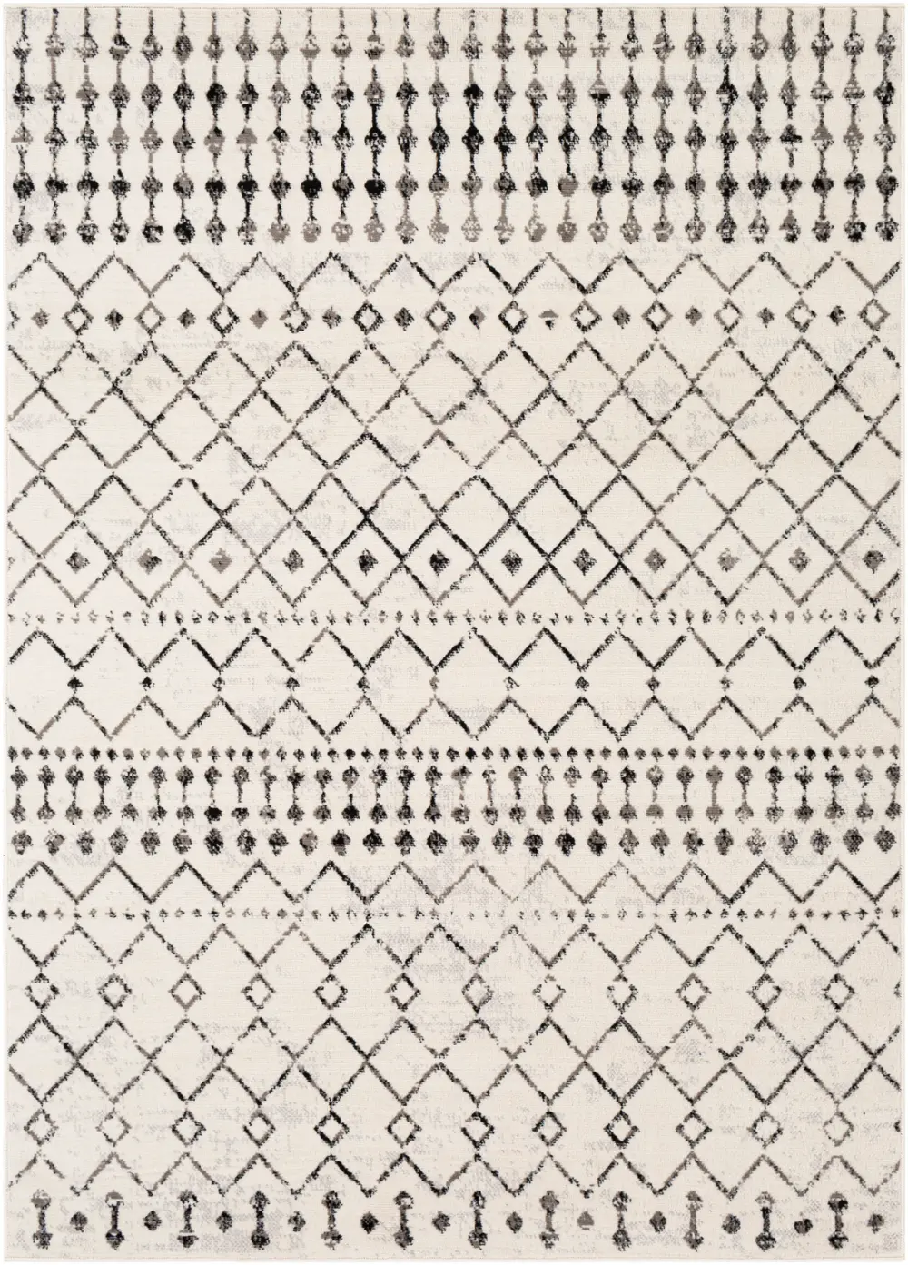 Leonor Berber Geometric Light Grey Rug - Image 10