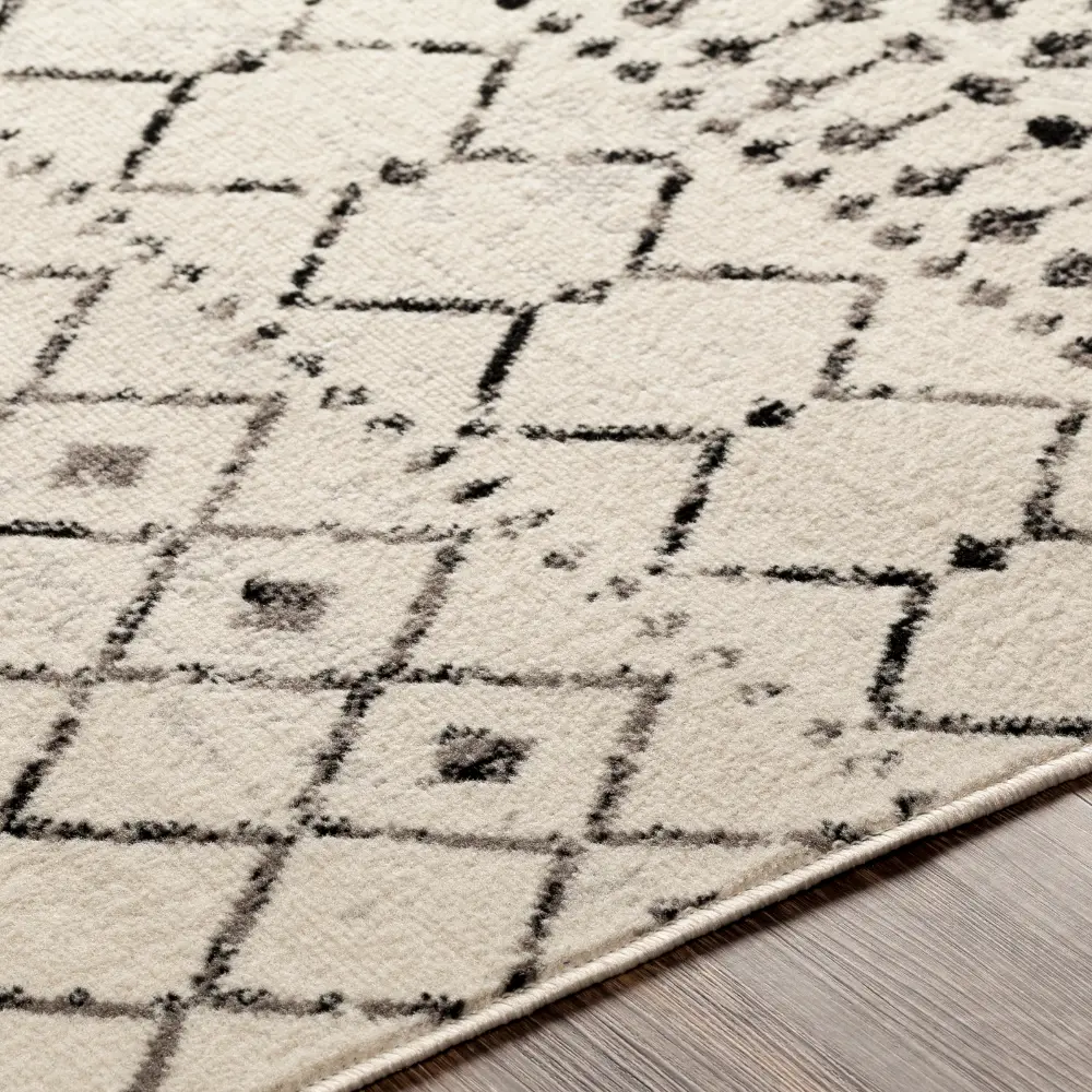 Leonor Berber Geometric Light Grey Rug - Image 4