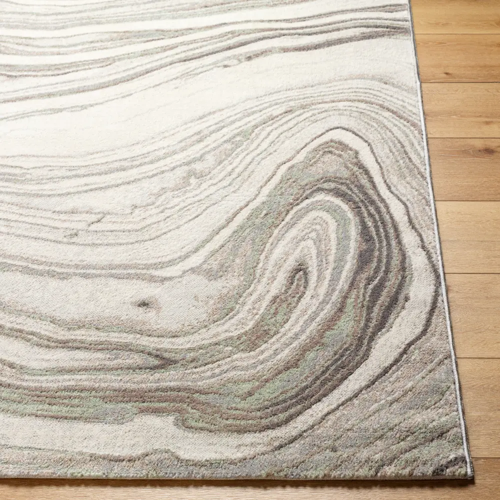 Lilac Scandi Modern Light Grey Rug - Image 2