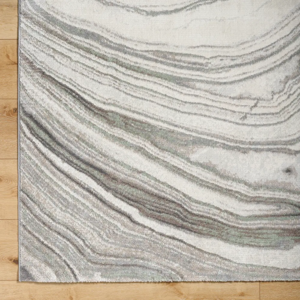 Lilac Scandi Modern Light Grey Rug - Image 8