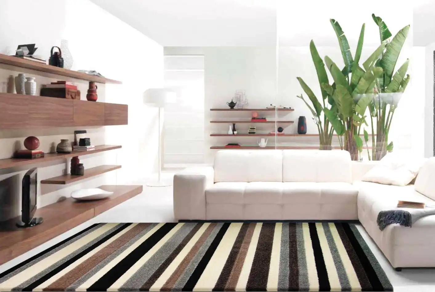 Linea Washable Natural Rug