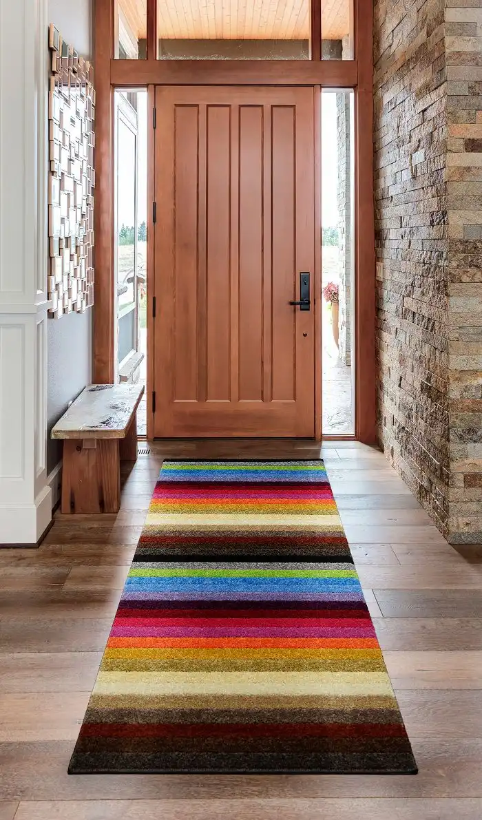 Linea Washable Rainbow Rug - Image 3