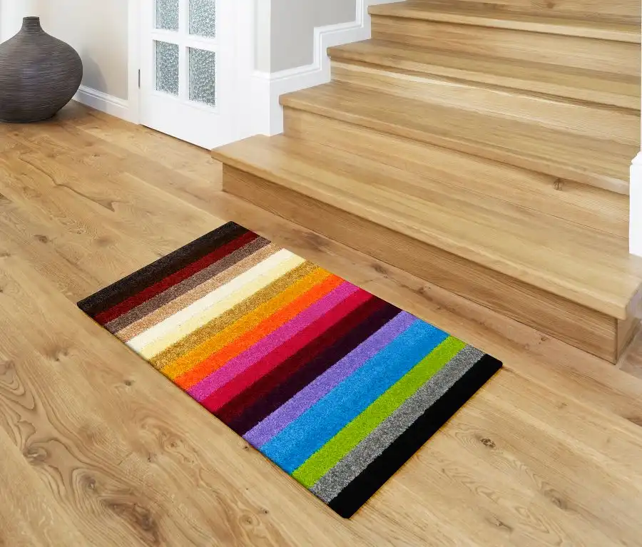 Linea Washable Rainbow Rug - Image 4