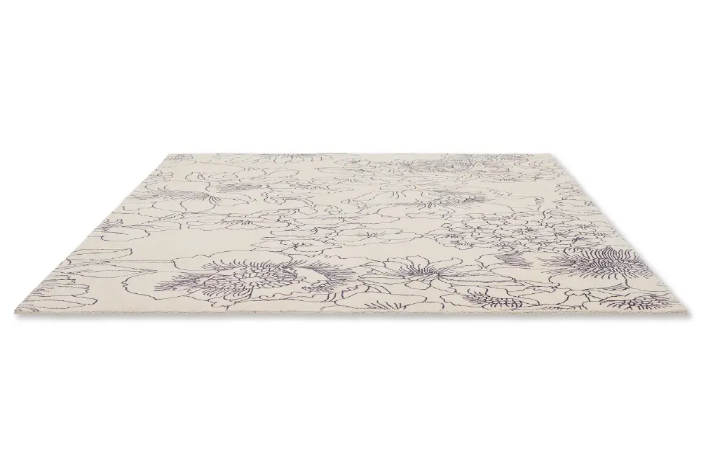 Linear Floral Ted Baker Blue 162508 Rug - Image 5