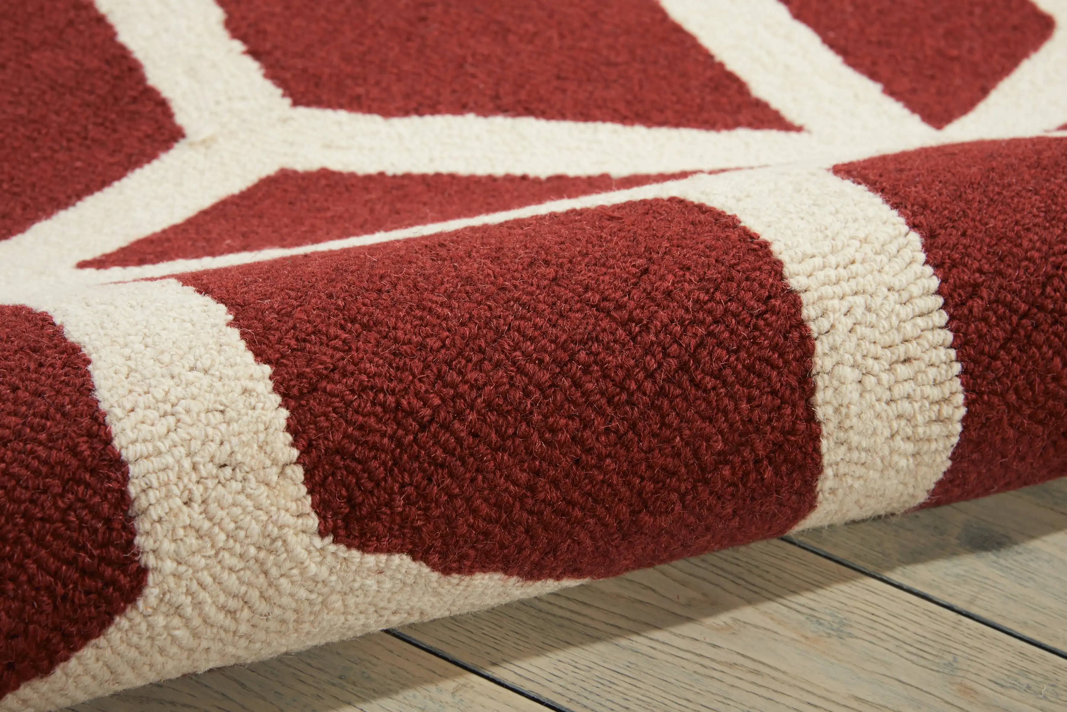 Linear LIN01 Brick Ivory Rug - Image 4