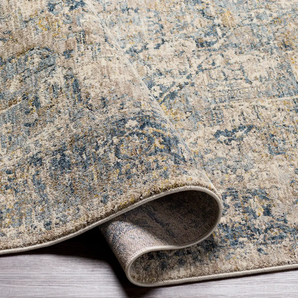 Livabliss Anabel Vintage Traditional Oriental Boho Beige/Blue Rug - Image 3