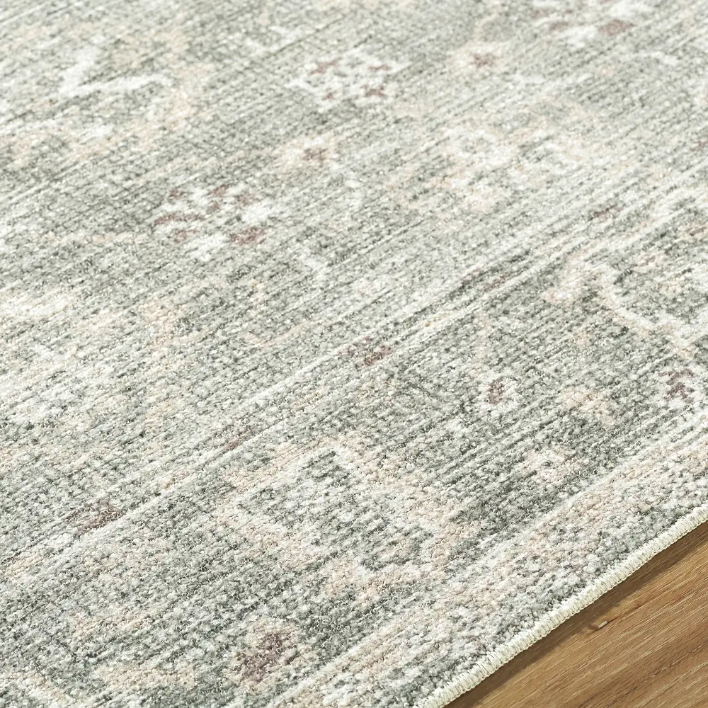Livabliss Collins Avenue I Galey Alix x Livabliss Vintage Traditional Oriental Boho Dusty Sage Rug - Image 2