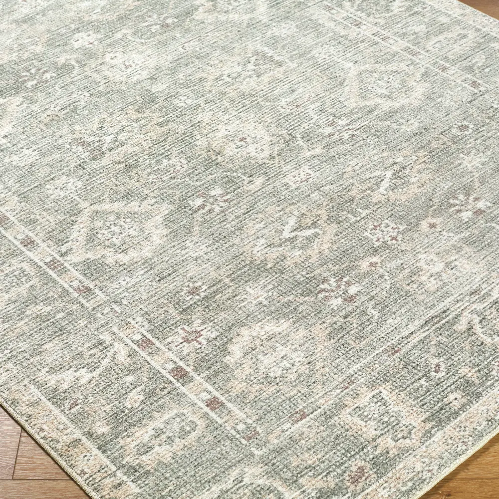 Livabliss Collins Avenue I Galey Alix x Livabliss Vintage Traditional Oriental Boho Dusty Sage Rug - Image 4