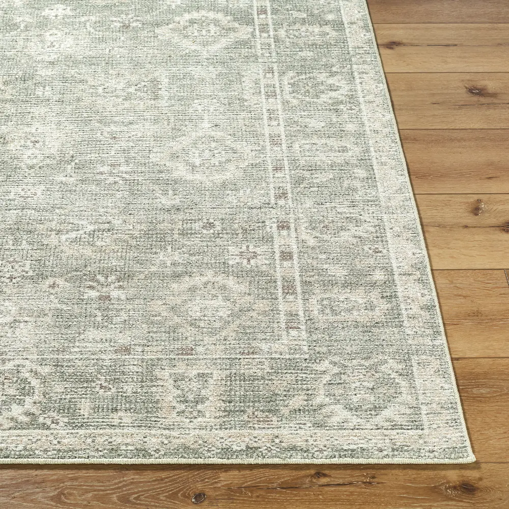 Livabliss Collins Avenue I Galey Alix x Livabliss Vintage Traditional Oriental Boho Dusty Sage Rug - Image 6