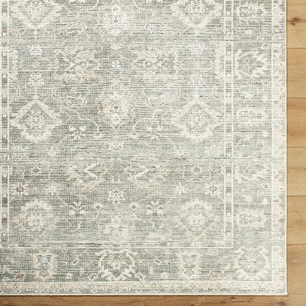 Livabliss Collins Avenue I Galey Alix x Livabliss Vintage Traditional Oriental Boho Dusty Sage Rug - Image 7