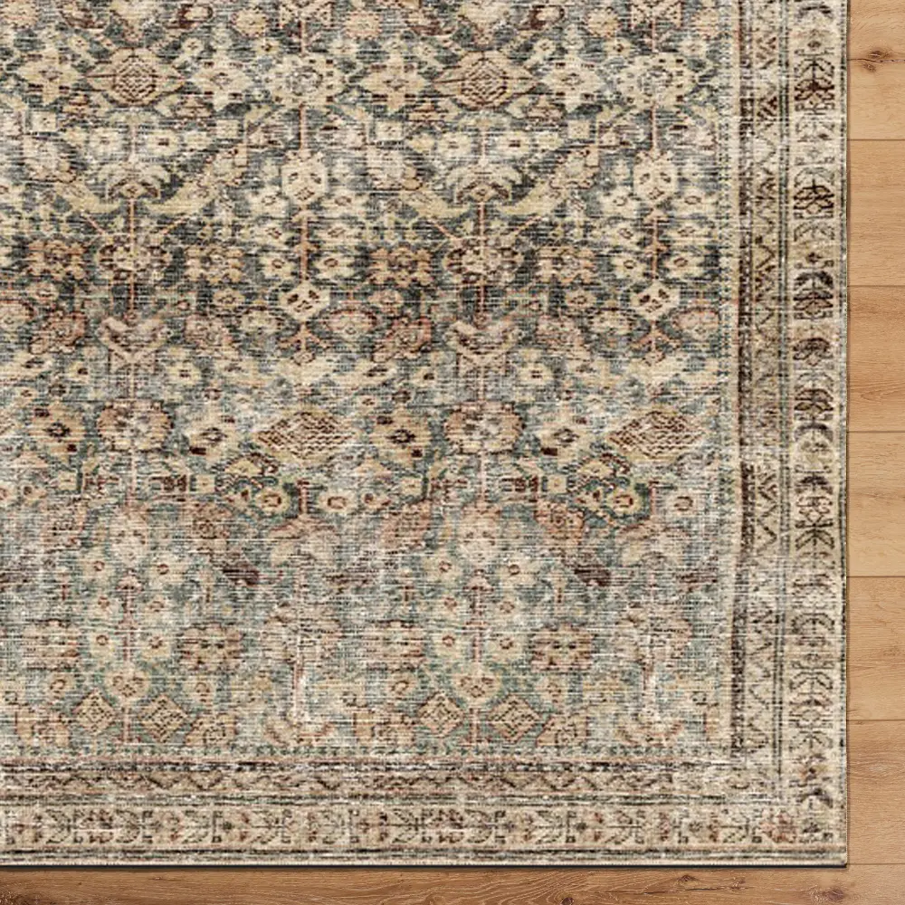 Livabliss Collins Avenue III Galey Alix x Livabliss Vintage Traditional Oriental Boho Rust/Brown Rug - Image 8