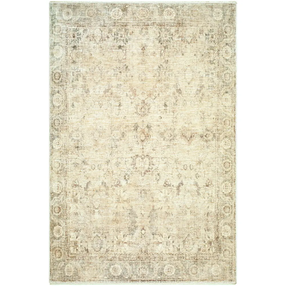 Livabliss Fetscher II Galey Alix x Livabliss Vintage Traditional Oriental Boho Light Beige Rug - Image 6