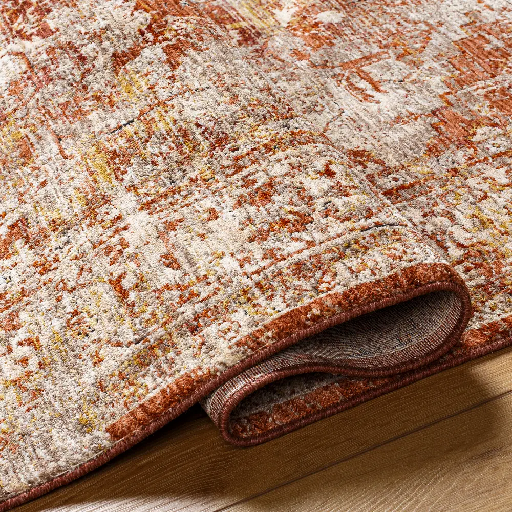 Livabliss Maribel Vintage Traditional Oriental Boho Rust/Cream Rug - Image 3