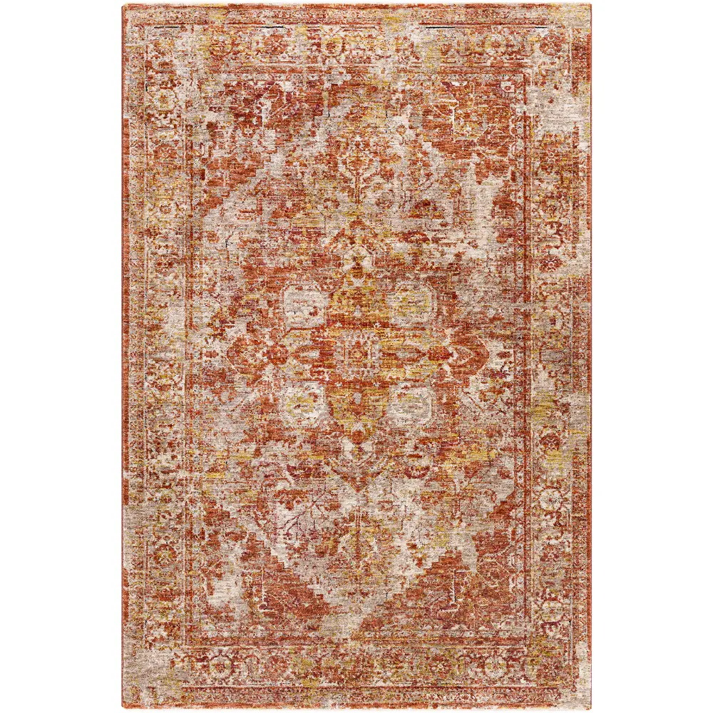 Livabliss Maribel Vintage Traditional Oriental Boho Rust/Cream Rug - Image 6