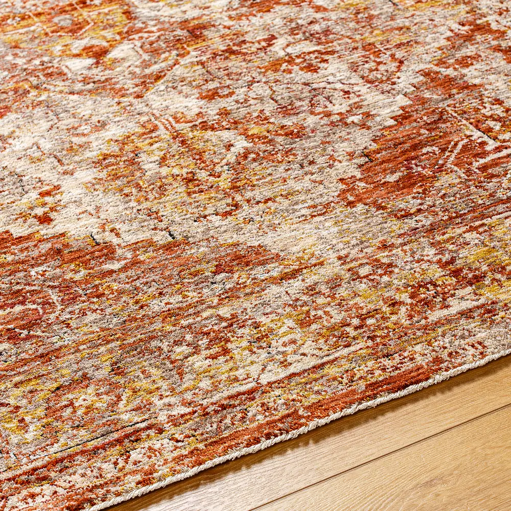 Livabliss Maribel Vintage Traditional Oriental Boho Rust/Cream Rug - Image 7