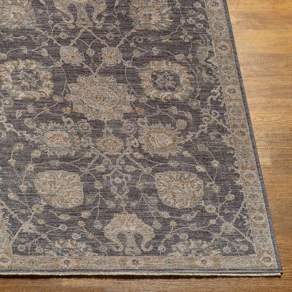 Livabliss Mirade Vintage Traditional Oriental Boho Charcoal Rug - Image 2