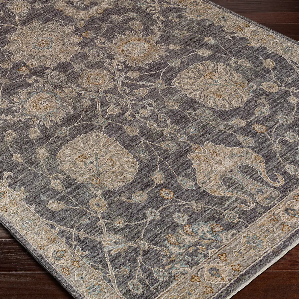 Livabliss Mirade Vintage Traditional Oriental Boho Charcoal Rug - Image 7