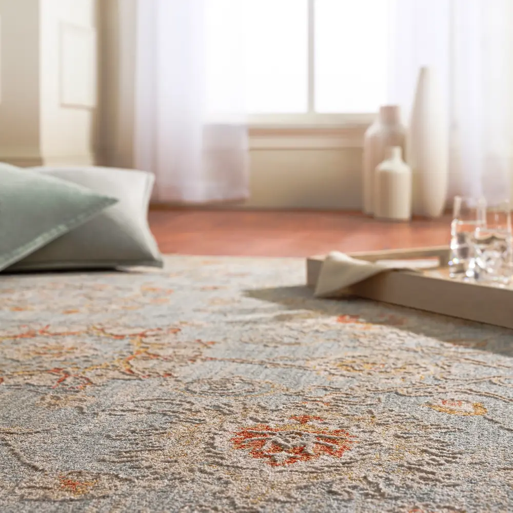 Livabliss Mirade Vintage Traditional Oriental Boho Denim Rug - Image 2