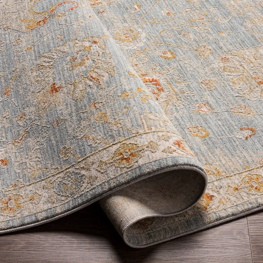 Livabliss Mirade Vintage Traditional Oriental Boho Denim Rug - Image 9