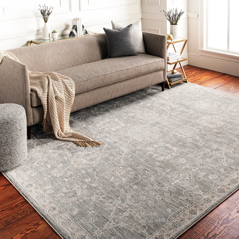 Livabliss Mirade Vintage Traditional Oriental Boho Grey Rug - Image 2