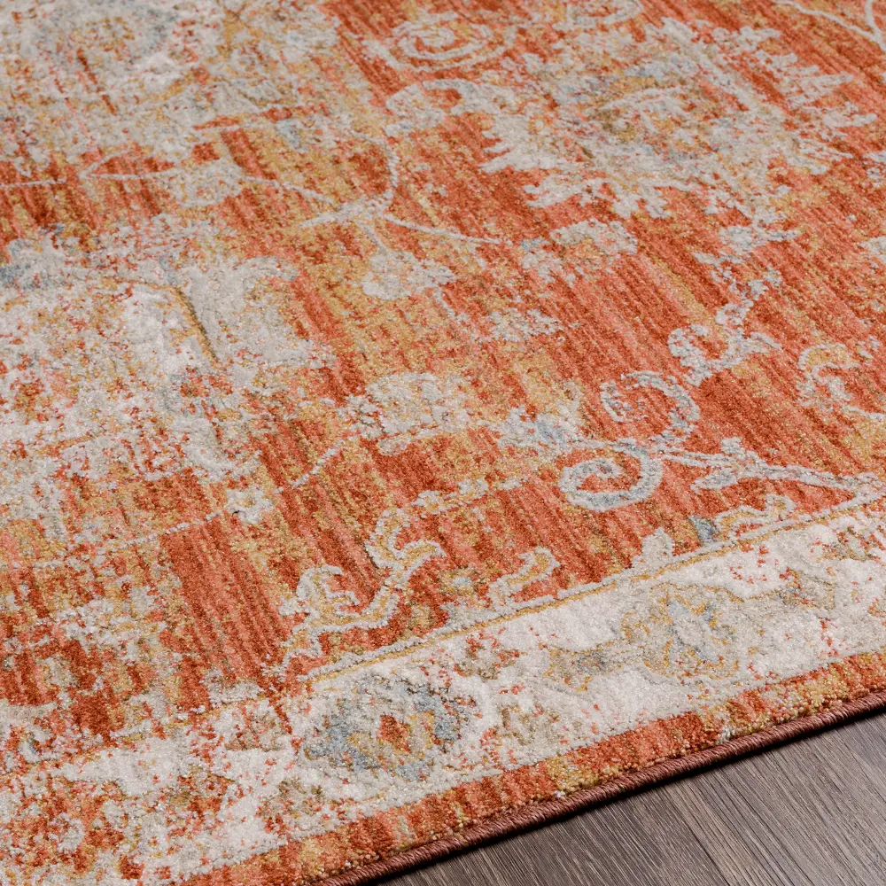 Livabliss Mirade Vintage Traditional Oriental Boho Rust Rug - Image 7