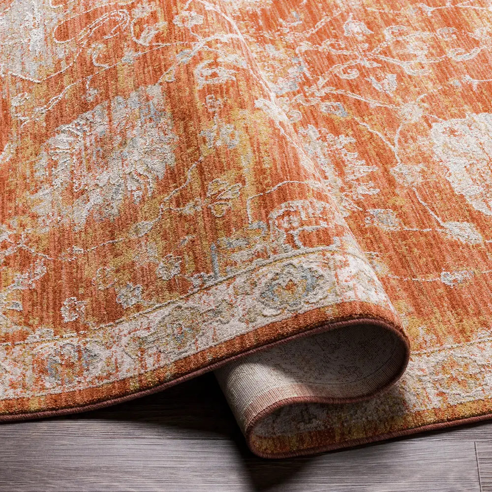 Livabliss Mirade Vintage Traditional Oriental Boho Rust Rug - Image 8