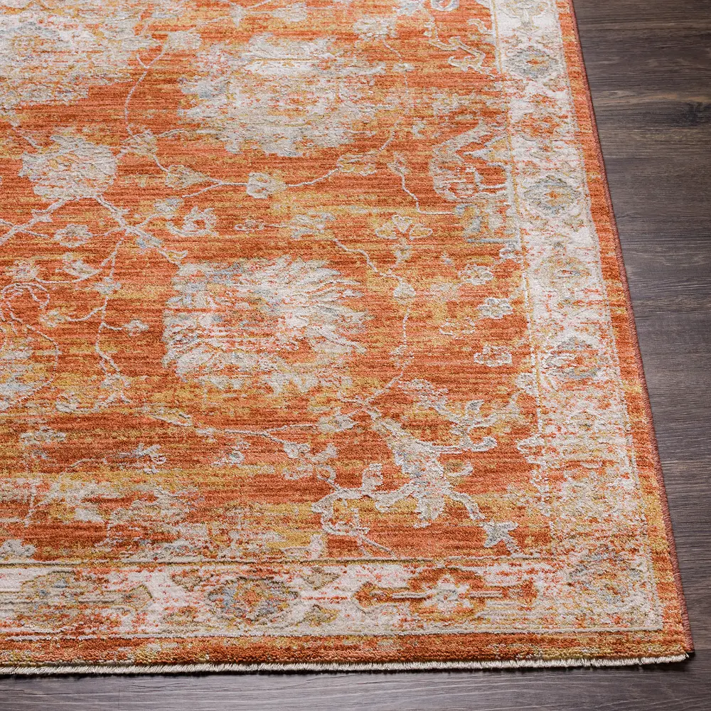 Livabliss Mirade Vintage Traditional Oriental Boho Rust Rug - Image 9