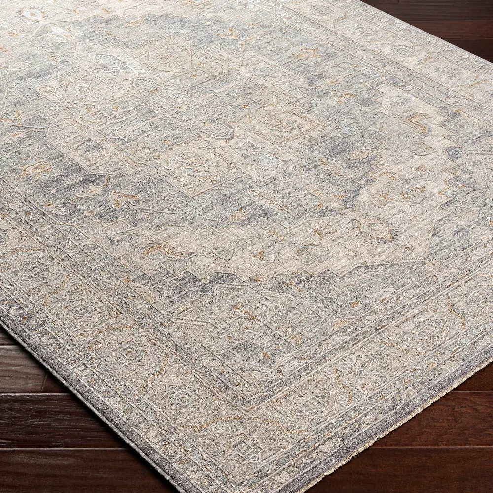 Livabliss Renarde Vintage Traditional Oriental Boho Light Grey Rug - Image 2