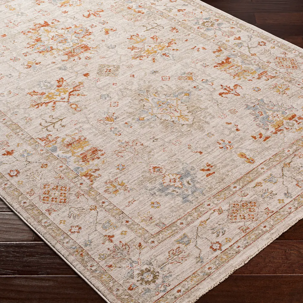 Livabliss Savarde Vintage Traditional Oriental Boho Light Beige Rug - Image 3