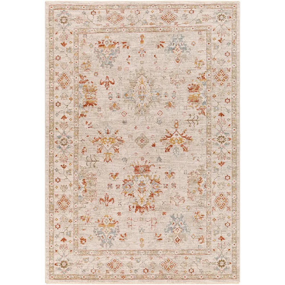 Livabliss Savarde Vintage Traditional Oriental Boho Light Beige Rug - Image 9