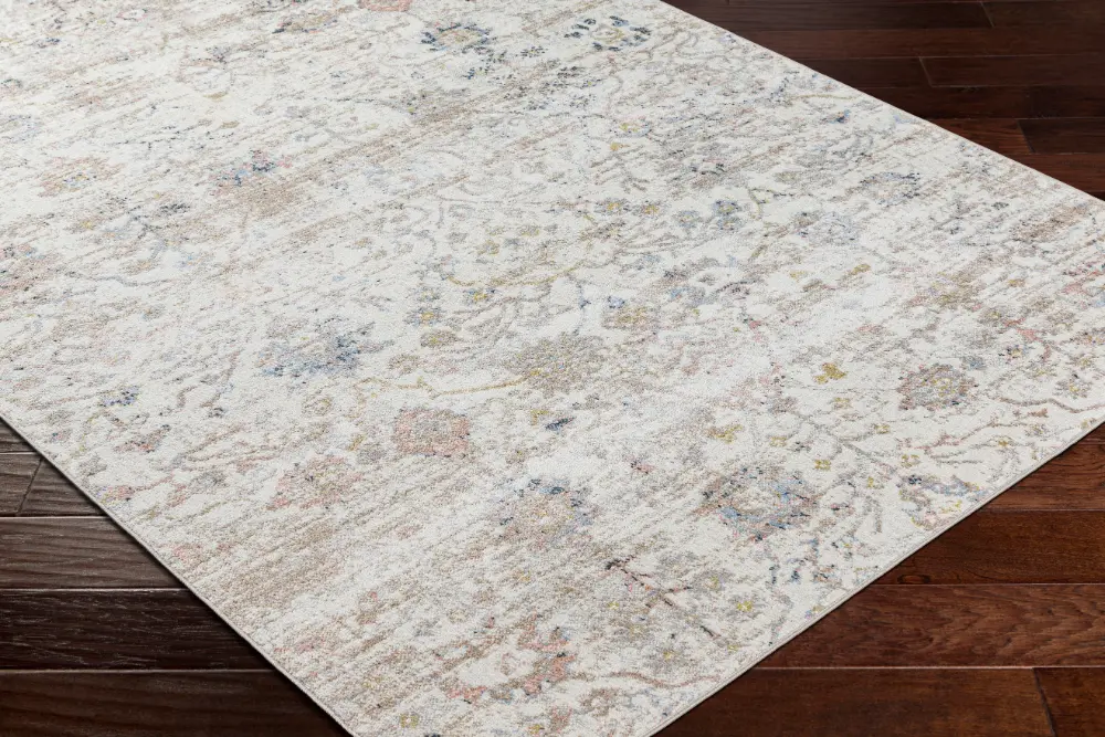 Livia Machine Washable Oriental Boho Ivory Rug - Image 4