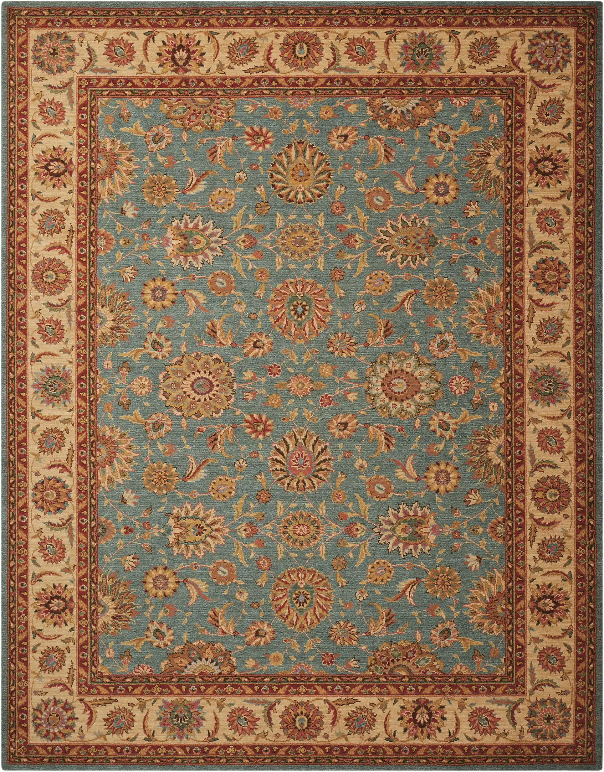 Living Treasures LI05 Aqua Rug - Image 4