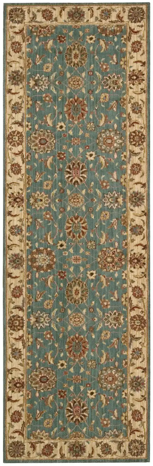 Living Treasures LI05 Aqua Rug - Image 5